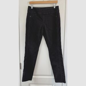 Chico's So Slimming Women's Pull On Skinny Jeans Black Denim Size S - 4 (0)